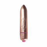 RO-80mm 7 Speed Precious Rose Gold Vibrating Bullet Toy BULLETS